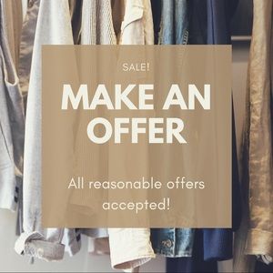 All reasonable offers accepted!